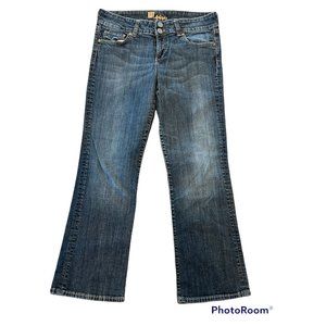 Kut From Kloth Jeans Flap Button Back Pockets Size 12. 35” waist 31” inseam
